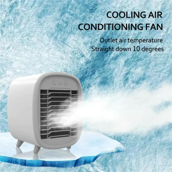 Portable Air Cooler-Rechargeable Personal with Duration Desk Cooling Fan USB Powered