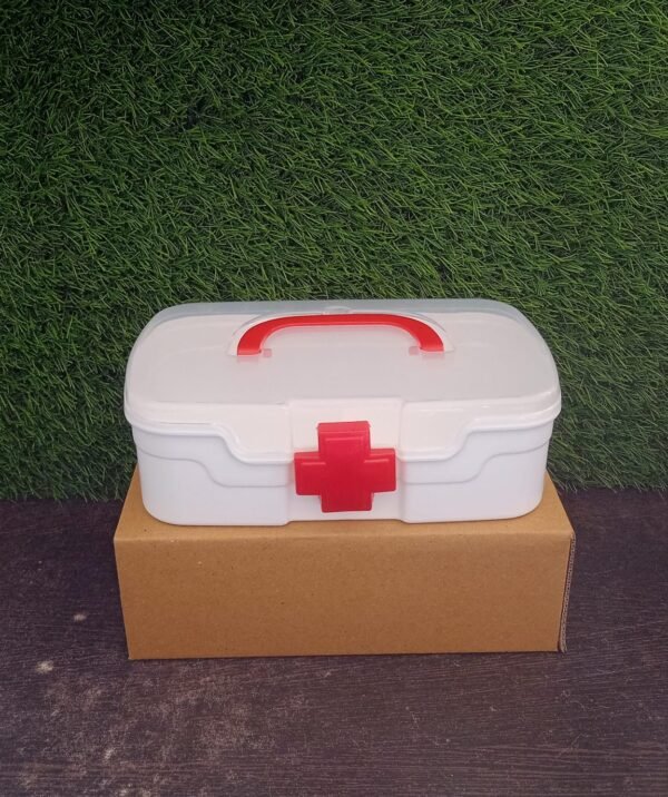 Medical Box, 1 Piece, Indoor Outdoor Medical Utility, Medicine Storage Box, Detachable Tray